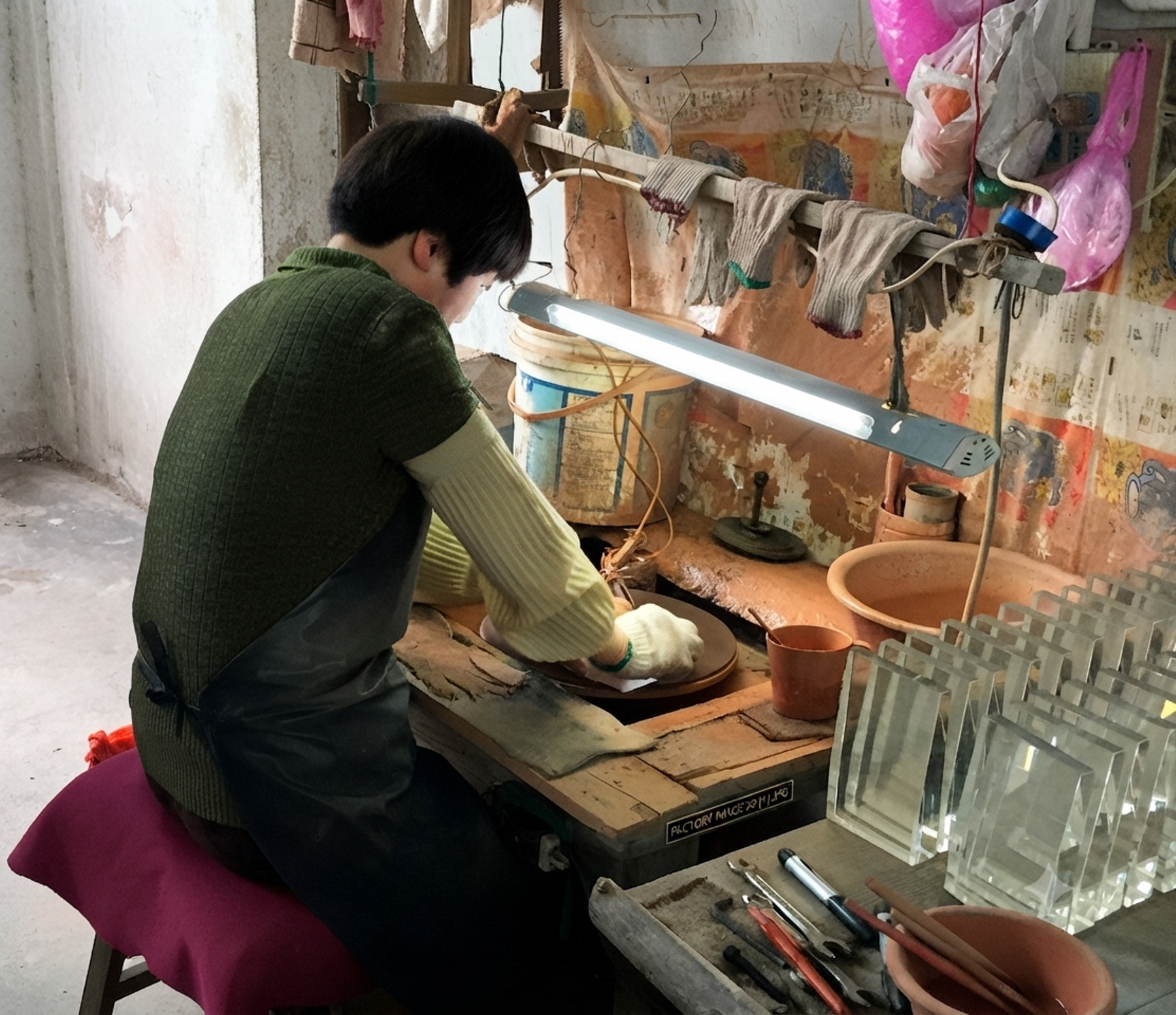 Crystal award production and personalization for rush orders